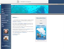 Tablet Screenshot of duiken-in-belgie.com
